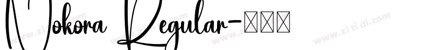 Nokora Regular字体转换